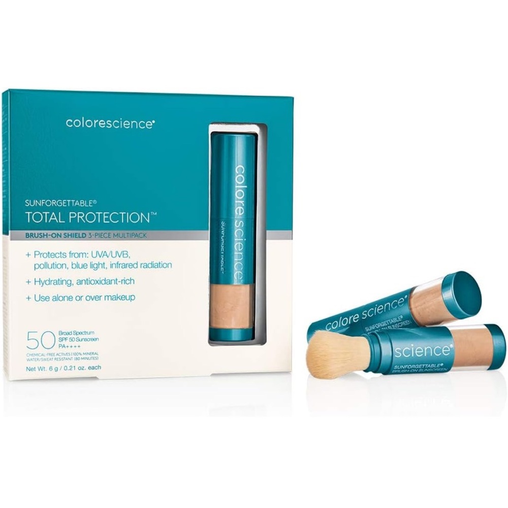 New ColoreScience Sunforgettable Brush-On Shield SPF 50 Multipack in Medium